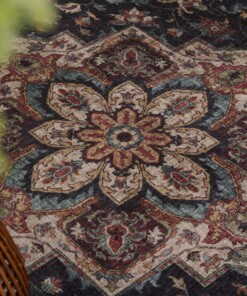 Tapis extérieur vintage - Valenca Brio rouge/bleu foncé Tapis extérieur vintage - Valenca Brio rouge/bleu foncé