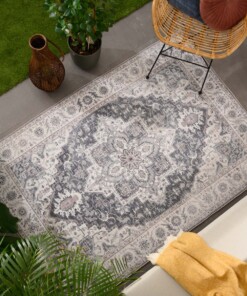 Tapis extérieur vintage - Valenca Brio gris - sfeer