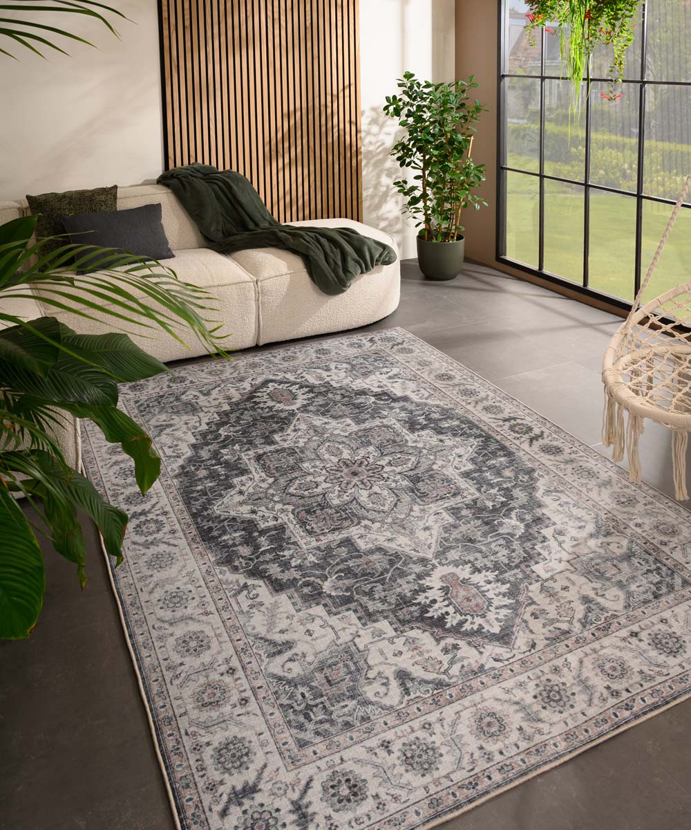 Tapis extérieur vintage - Valenca Brio gris - sfeer Tapis extérieur vintage - Valenca Brio gris - sfeer