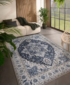 Tapis extérieur vintage - Valenca Brio bleu - sfeer