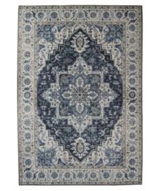 Tapis extérieur vintage - Valenca Brio bleu - overzicht, thumbnail