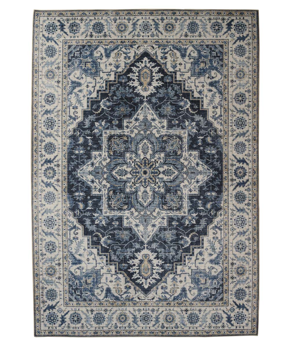 Tapis extérieur vintage - Valenca Brio bleu - overzicht Tapis extérieur vintage - Valenca Brio bleu - overzicht