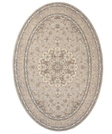 Tapis extérieur vintage ovale - Valenca Nova beige/gris clair - overzicht, thumbnail