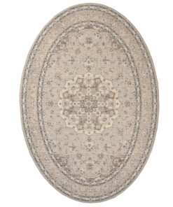 Tapis extérieur vintage ovale - Valenca Nova beige/gris clair - overzicht