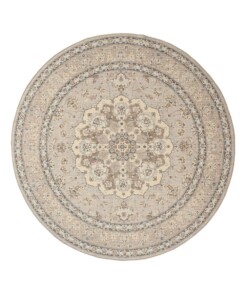 Tapis extérieur rond vintage - Valenca Nova beige/gris clair - overzicht