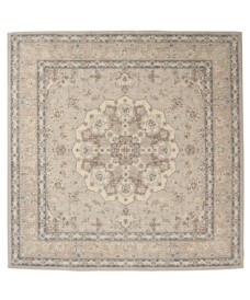 Tapis extérieur vintage carré - Valenca Nova beige/gris clair - overzicht, thumbnail