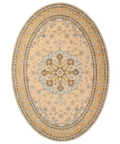 Tapis extérieur vintage ovale - Valenca Nova jaune - overzicht