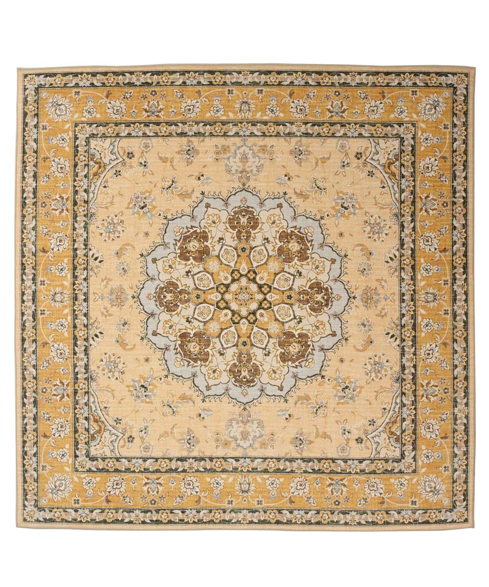 Tapis extérieur vintage carré - Valenca Nova jaune - overzicht Tapis extérieur vintage carré - Valenca Nova jaune - overzicht