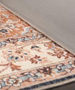 Tapis extérieur vintage carré - Valenca Nova or/bleu - close up, thumbnail Tapis extérieur vintage carré - Valenca Nova or/bleu - close up, thumbnail