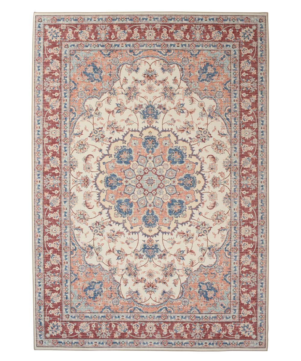 Tapis extérieur vintage - Valenca Nova crème/rouge - overzicht Tapis extérieur vintage - Valenca Nova crème/rouge - overzicht