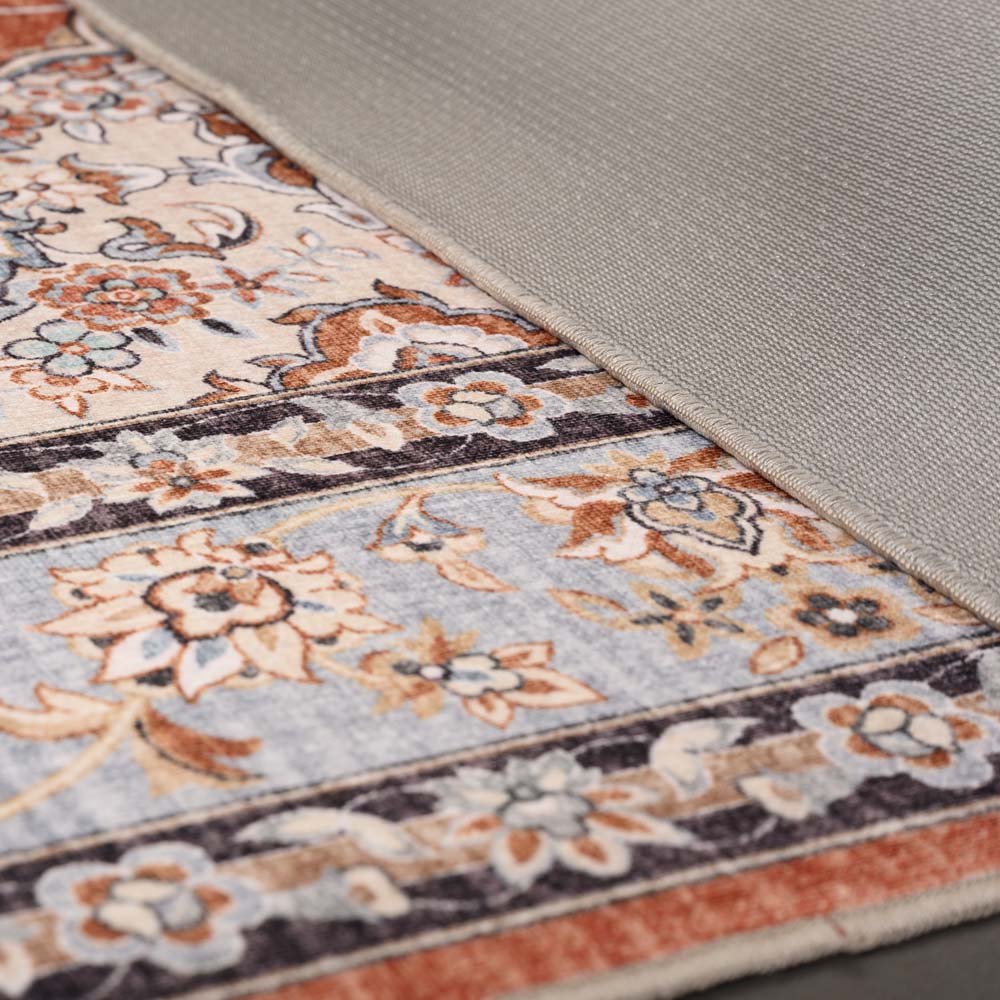 Tapis extérieur vintage carré - Valenca Nova terre cuite - close up Tapis extérieur vintage carré - Valenca Nova terre cuite - close up