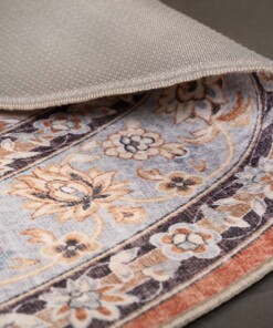 Tapis extérieur vintage ovale - Valenca Nova terre cuite - close up, thumbnail Tapis extérieur vintage ovale - Valenca Nova terre cuite - close up, thumbnail