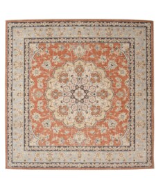 Tapis extérieur vintage carré - Valenca Nova terre cuite - overzicht, thumbnail