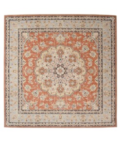 Tapis extérieur vintage carré - Valenca Nova terre cuite - overzicht
