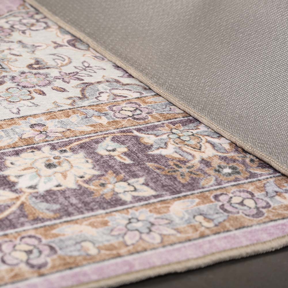 Tapis extérieur vintage - Valenca Nova violet/rose - close up Tapis extérieur vintage - Valenca Nova violet/rose - close up