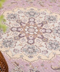 Tapis extérieur vintage - Valenca Nova violet/rose - close up, thumbnail Tapis extérieur vintage - Valenca Nova violet/rose - close up, thumbnail
