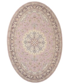 Tapis extérieur vintage ovale - Valenca Nova violet/rose - overzicht, thumbnail