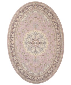 Tapis extérieur vintage ovale - Valenca Nova violet/rose - overzicht