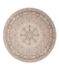 Tapis extérieur rond vintage - Valenca Nova violet/rose - overzicht, thumbnail