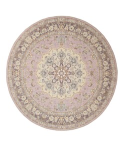 Tapis extérieur rond vintage - Valenca Nova violet/rose - overzicht