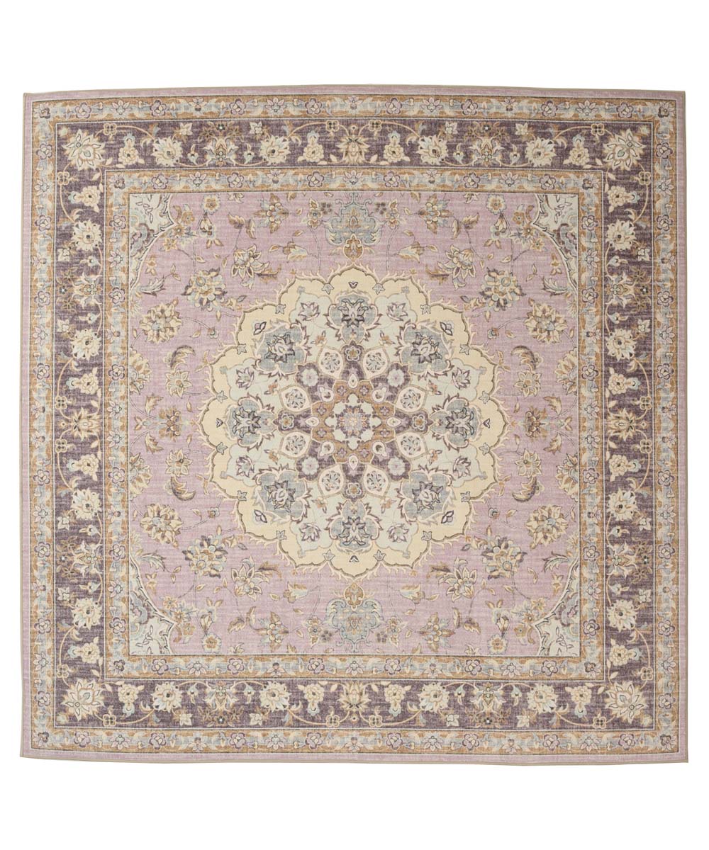 Tapis extérieur vintage carré - Valenca Nova violet/rose - overzicht Tapis extérieur vintage carré - Valenca Nova violet/rose - overzicht