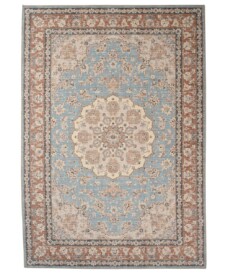 Tapis extérieur vintage - Valenca Nova bleu clair/beige - overzicht, thumbnail