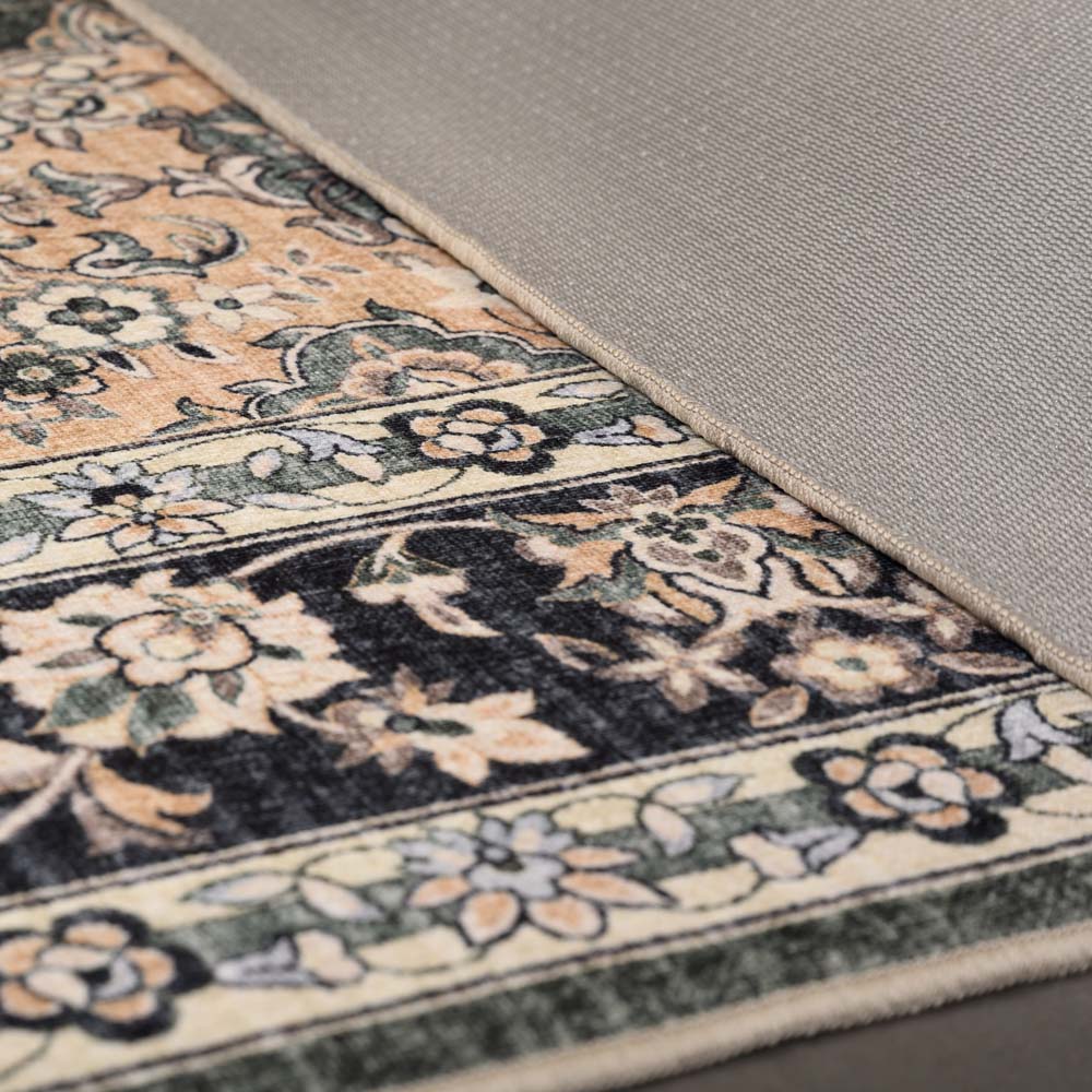 Tapis extérieur vintage carré - Valenca Nova vert foncé - close up Tapis extérieur vintage carré - Valenca Nova vert foncé - close up