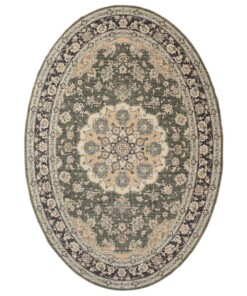 Tapis extérieur vintage ovale - Valenca Nova vert foncé - overzicht