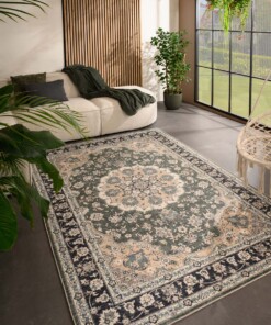 Tapis extérieur vintage - Valenca Nova vert foncé - sfeer