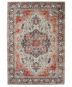 Tapis extérieur vintage - Valenca Fino vert/bleu - overzicht