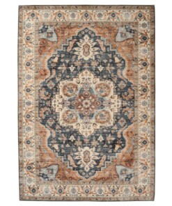 Tapis extérieur vintage - Valenca Fino or/bleu - overzicht
