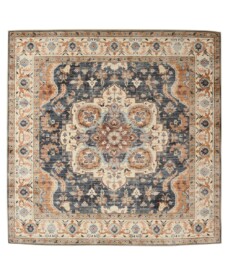 Tapis extérieur vintage carré - Valenca Fino or/bleu - overzicht, thumbnail