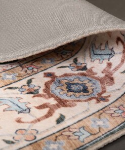 Tapis extérieur vintage ovale - Valenca Fino vert/rouge Tapis extérieur vintage ovale - Valenca Fino vert/rouge