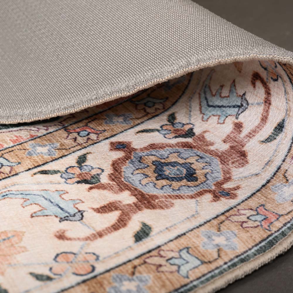 Tapis extérieur vintage ovale - Valenca Fino vert/rouge Tapis extérieur vintage ovale - Valenca Fino vert/rouge