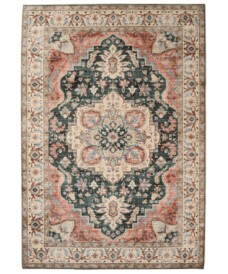 Tapis extérieur vintage - Valenca Fino vert/rouge - overzicht, thumbnail