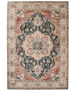 Tapis extérieur vintage - Valenca Fino vert/rouge - overzicht
