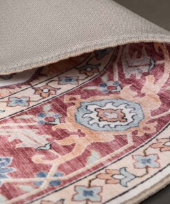 Tapis extérieur vintage ovale - Valenca Fino crème/rouge Tapis extérieur vintage ovale - Valenca Fino crème/rouge