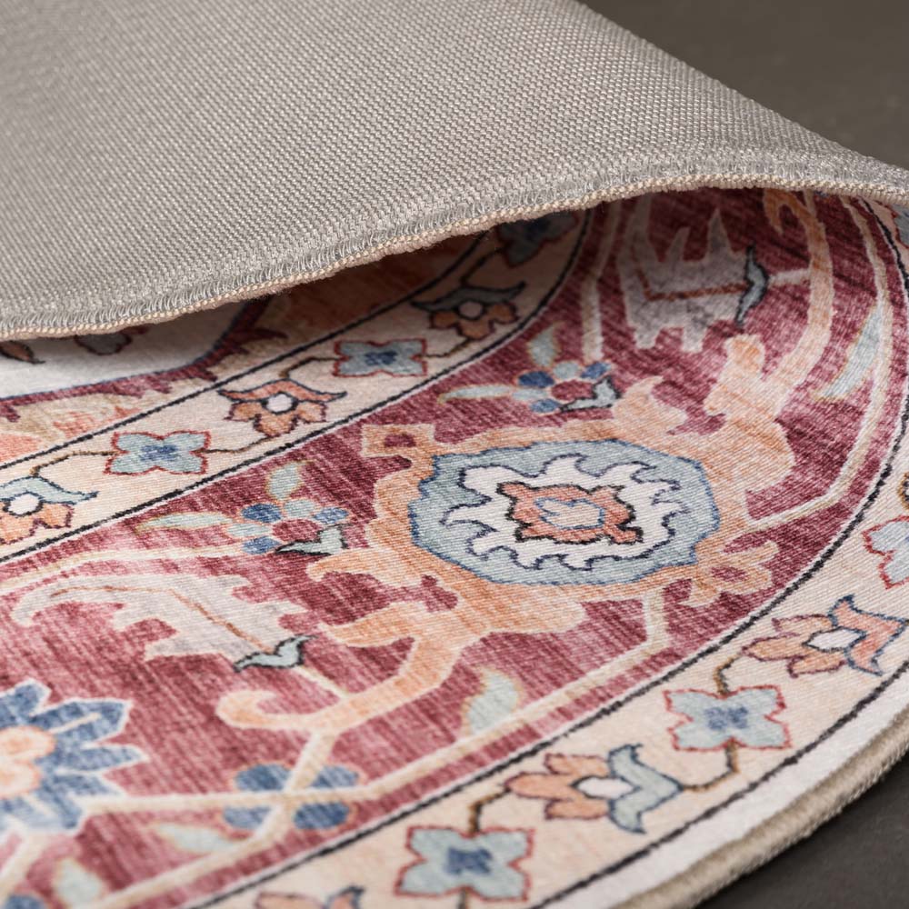 Tapis extérieur vintage ovale - Valenca Fino crème/rouge Tapis extérieur vintage ovale - Valenca Fino crème/rouge