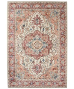 Tapis extérieur vintage - Valenca Fino crème/rouge - overzicht
