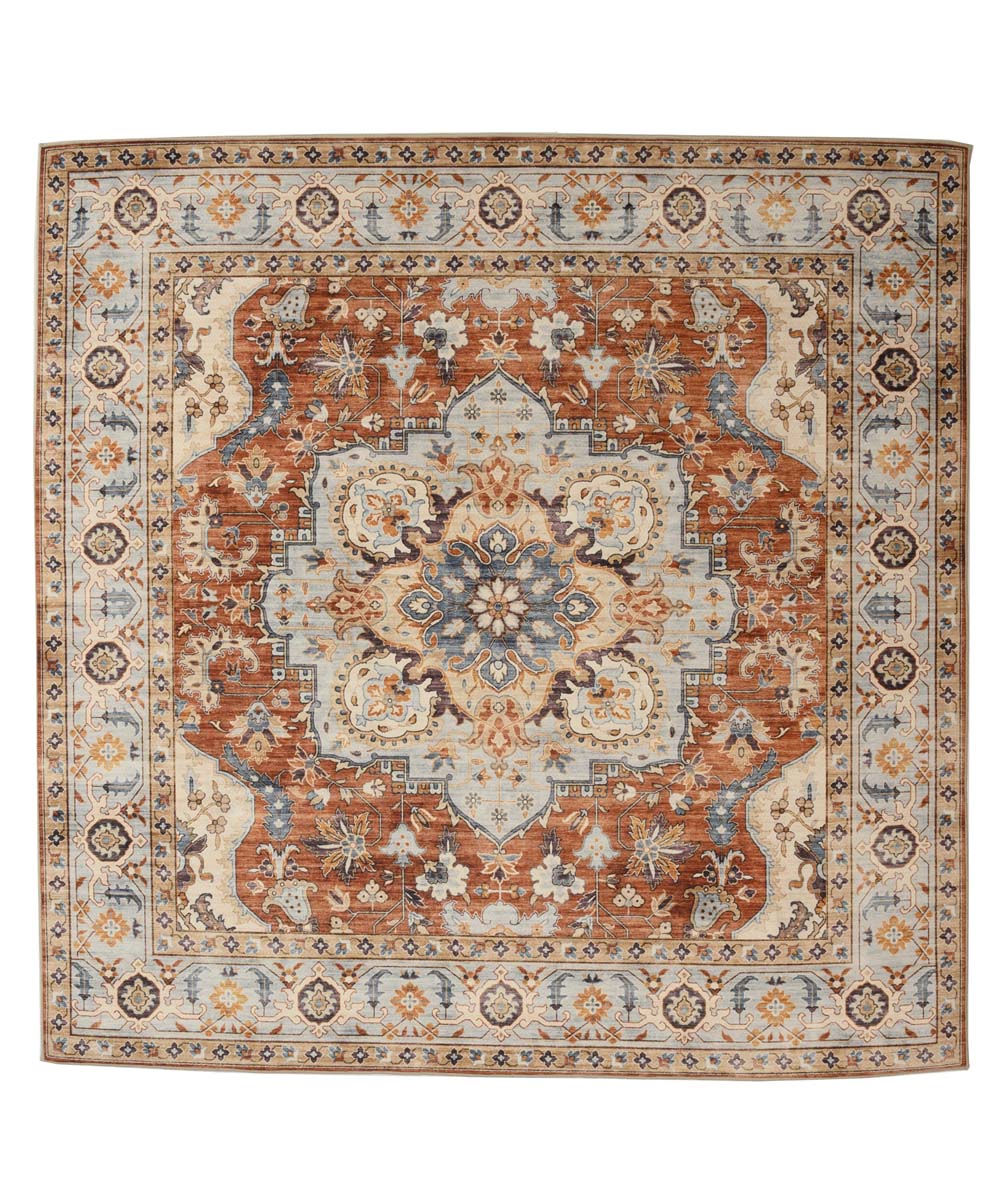 Tapis extérieur vintage carré - Valenca Fino terre cuite - overzicht Tapis extérieur vintage carré - Valenca Fino terre cuite - overzicht