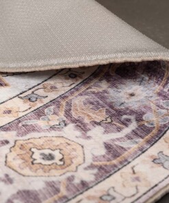 Tapis extérieur rond vintage - Valenca Fino violet/rose Tapis extérieur rond vintage - Valenca Fino violet/rose