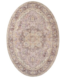 Tapis extérieur vintage ovale - Valenca Fino violet/rose - overzicht, thumbnail