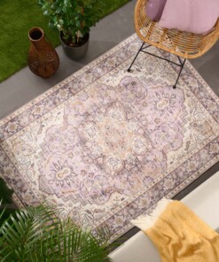 Tapis extérieur vintage - Valenca Fino violet/rose - sfeer