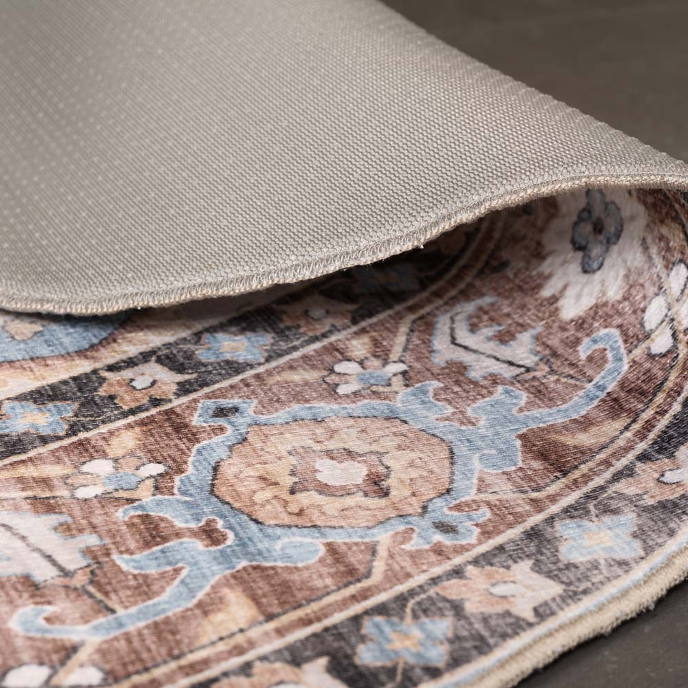 Tapis extérieur vintage ovale - Valenca Fino bleu clair Tapis extérieur vintage ovale - Valenca Fino bleu clair