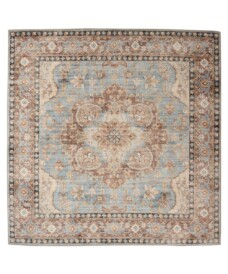 Tapis extérieur vintage carré - Valenca Fino bleu clair - overzicht, thumbnail