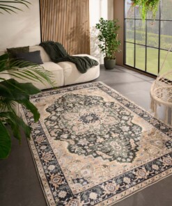 Tapis extérieur vintage - Valenca Fino beige/vert - sfeer