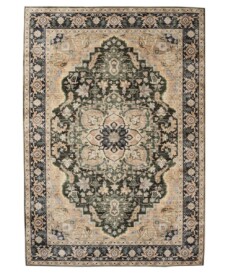 Tapis extérieur vintage - Valenca Fino beige/vert - overzicht, thumbnail