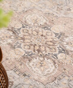 Tapis extérieur vintage ovale - Valenca Fino gris clair/beige Tapis extérieur vintage ovale - Valenca Fino gris clair/beige