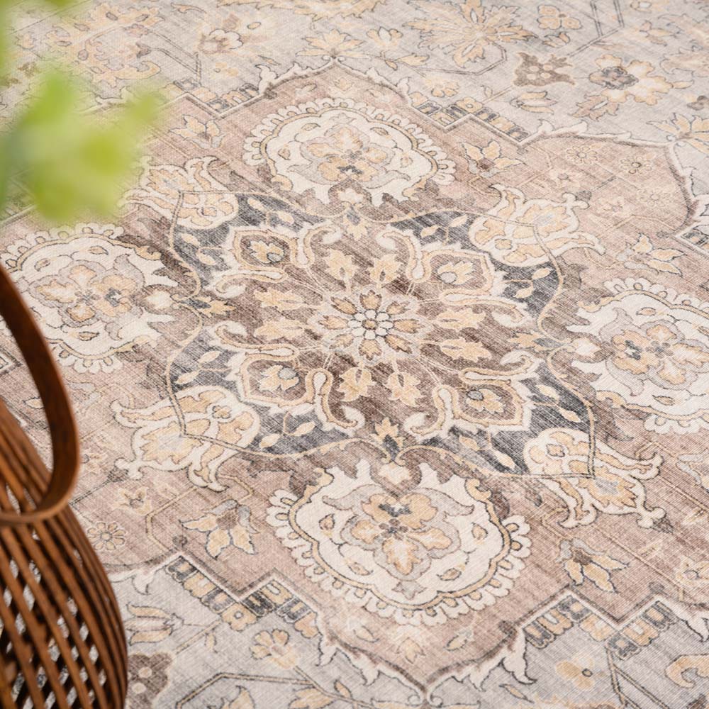 Tapis extérieur vintage ovale - Valenca Fino gris clair/beige Tapis extérieur vintage ovale - Valenca Fino gris clair/beige