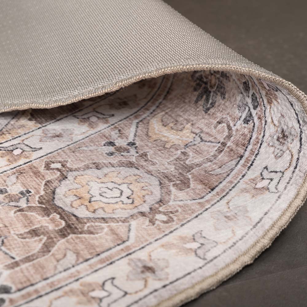 Tapis extérieur vintage ovale - Valenca Fino gris clair/beige Tapis extérieur vintage ovale - Valenca Fino gris clair/beige